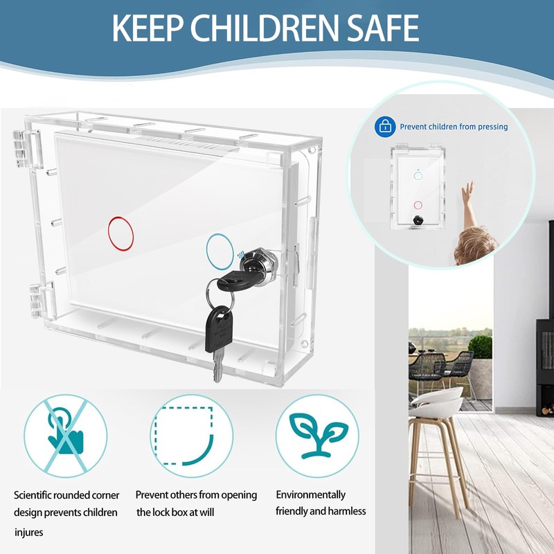 Switch Cover,Baby Proof Light Outlet Covers,Child Safety Switch Plate Guard,Wall