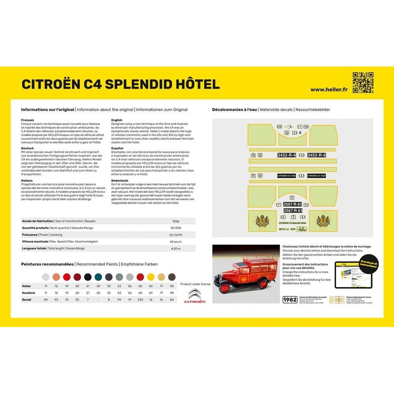 1/24 Citroen C4 "Splendid Hotel" Plastic Model