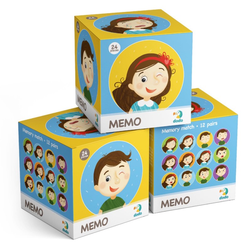 Dodo Memory Game Memos Children and Feelings