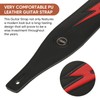 YUEKO Cool Lightning Pattern Flame Guitar Strap for Electric Guitar