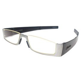 Calabria GT-Spyder Folding Reading Glasses +1.00 Silver Black Men Women Foldable