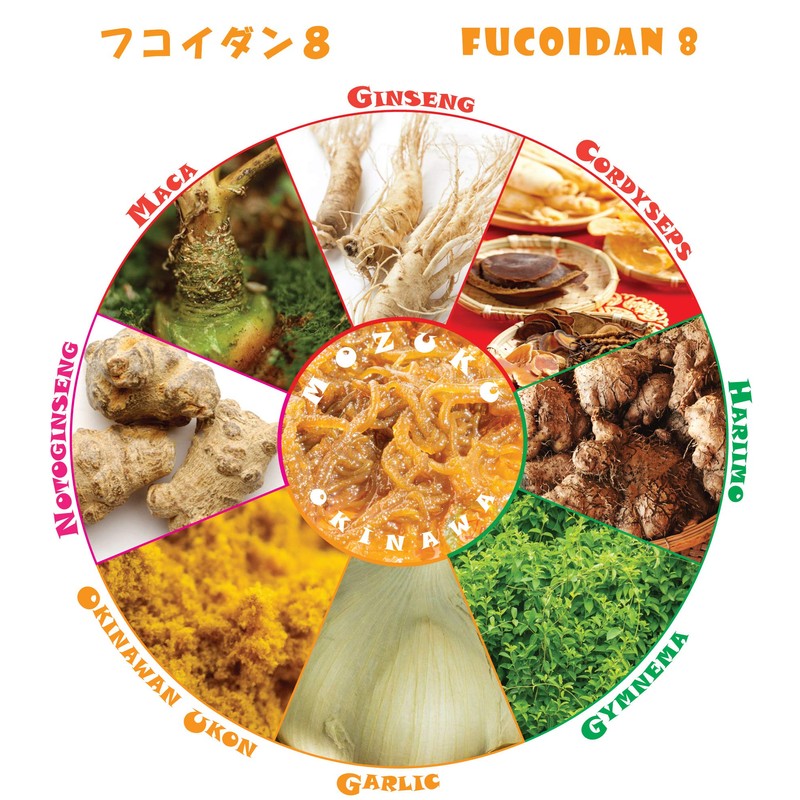 Fucoidan 8 Okinawan Herbs 8 Types of Extracts