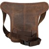 MDM Leather Leg Bag, Motorcycle Waist Bag with Eagle Embossing,