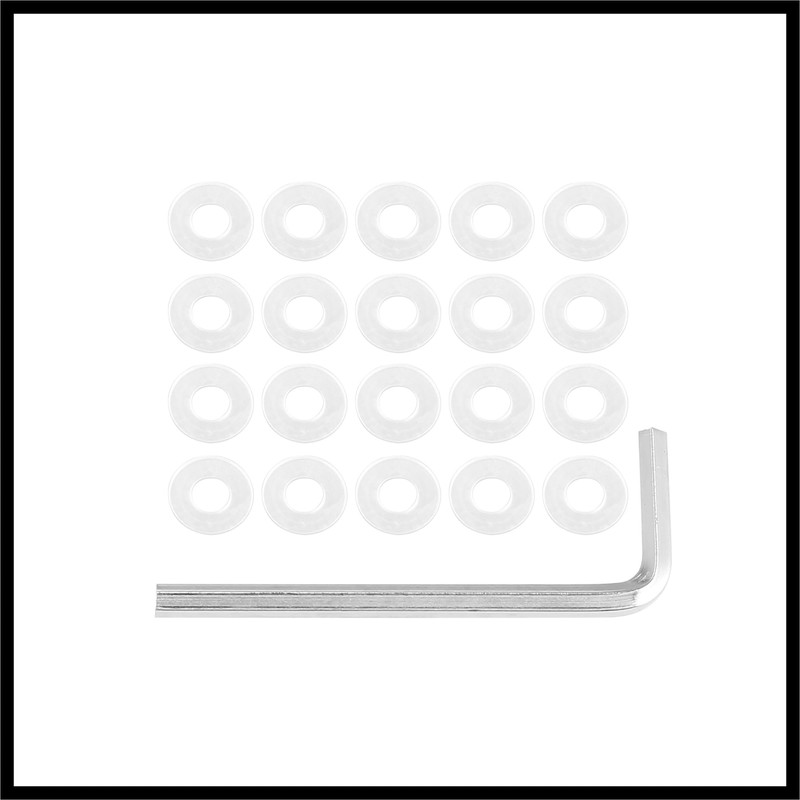 Hihaha 20pcs M5 Motorcycle Windscreen Screw Fairing Windscreen Bolt Red