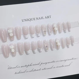 Turkalla Nail Tips, For Hands, 24 Pieces, 12 Different Sizes, 3D 3D Sensation, Heart, Mermaid, Easy to Apply, Reusable, False Nails, Gel Nails, Nail Seals, Hand Nail Art, Nail Parts, Stylish, Popular Design, Beginners, Coming of Age Ceremonies, Weddings, Receptions