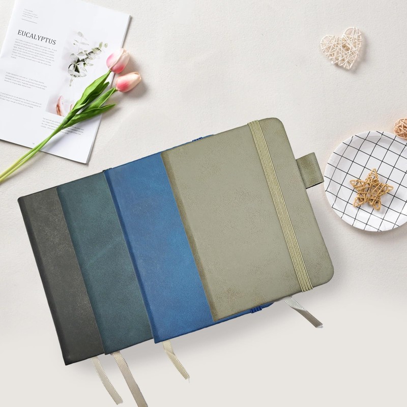 Hganxiu Pocket Notebook Small,Mini Notebook for Work,4 PCS Small Notepad