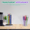 AFOROEOA 10 Pack Clear Acrylic Pen Holder Makeup Brush Holder