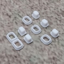 ULEIVA Ersatz Power Knopf 5X Weiss kompatibel mit Garmin Etrex Power Button GPS Fahrradcomputer Ersatzteil Reparatur (Weiss)