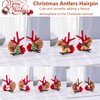 Niuhong Pack of 10 Christmas Antlers Hair Clips Hair Accessories