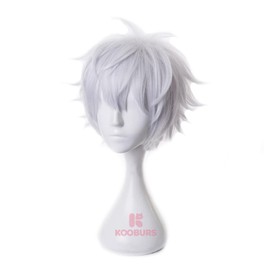 KOOBURS Gojo Cosplay Wig, Heat Resistant Fiber, Comfortable to Wear, Cosplay Costume, Halloween