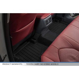MAXLINER Custom Fit Floor Mats 2nd Row Liner Black Compatible with 2018-2022 Toyota Camry (No Hybrid Models)