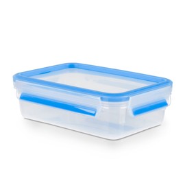 Tefal Masterseal Fresh – Plastic Food Box, Plastic, Blue, 0.8 L
