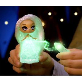 Skyrocket 18340 Crystalina Aventurine Dolls, collectables Light Up Crystal Fairy, with Stand and Amulet