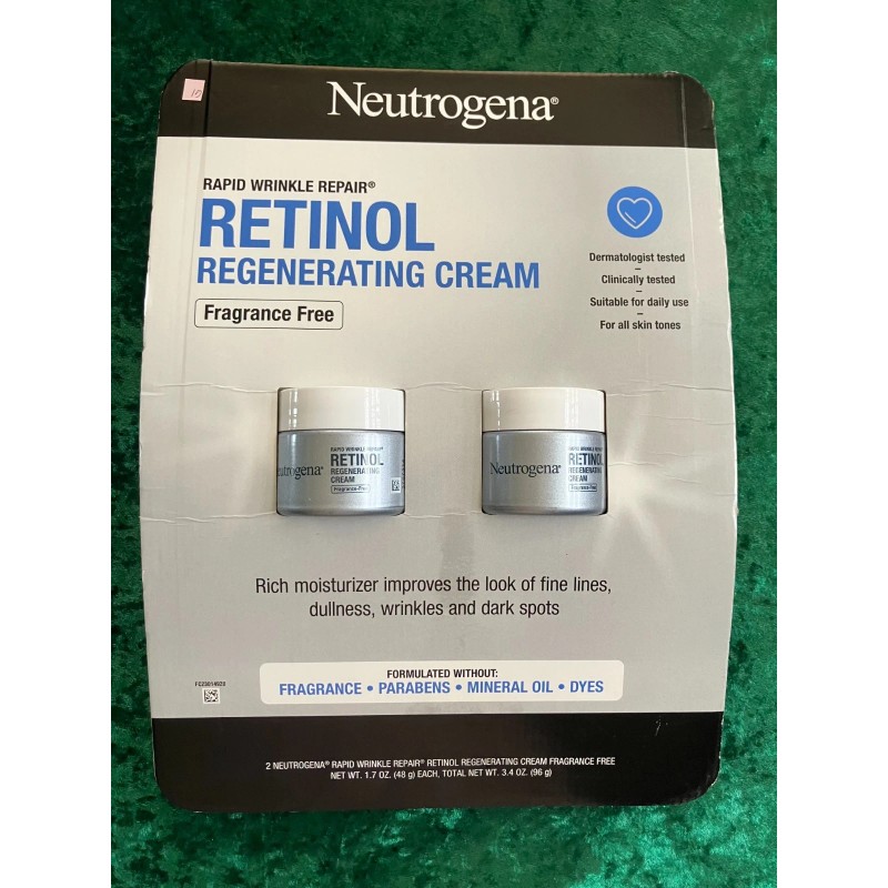 Neutrogena Rapid Wrinkle Repair Retinol Cream: 2 Pack = 3.4oz