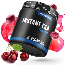 Premium EAA Powder High Dose I All 8 Essential Amino Acids EAAs Complex I Vegan I Rich in BCAA I (Cherry)
