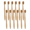 All Plastic-Free Bamboo Toothbrushes with Hog Bristles / Natural Bristles