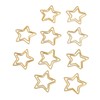 100pcs Star Paper Clips, Cute Star Paper Clips with Plating,