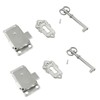 Hitefu 2 Sets Skeleton Key Lock Antique Cabinet Cupboard Furniture