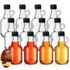 Blushtier 12 Packs 3.4 oz Glass Syrup Bottles with Handle