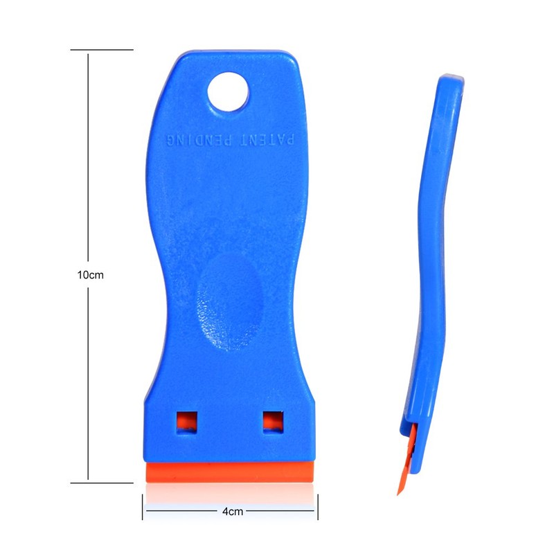 EHDIS 1.5" Plastic Razor Scraper with 10pcs Double Edged Plastic