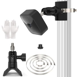 Flexible Camera Mount for Blink Outdoor Camera, Blink Mini, Blink Indoor, Blink XT, Blink XT2 Camera, Pole Mounting Bracket Wall Mount Compatible with Blink Security Camera, Black