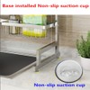 Stainless Steel Dish Drying Rack Over Kitchen Sink, Dishes and
