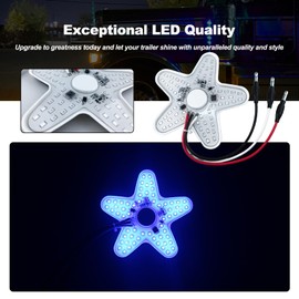 XtraGlow Peterbilt Air Breather Lights A13 Ultra-Thin Hex Style Air Breather Lamp for Peterbilt 379 389 Semi Trucks Kenworth Freightliner 60 Diodes 4.8" Inch 2Pcs Blue