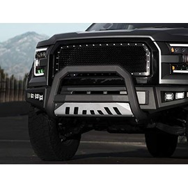 Armordillo USA 7174061 AR Series Bull Bar Fits 2005-2007 Ford Super Duty F-250/F-350/F-450 - Matte Black W/Aluminum Skid Plate
