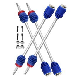 ARRCat Drive Shaft CVD Upgrades Parts for 1/10 T-Maxx/E-Maxx/Revo,4PCS Front Rear #45 Steel Axles Driveshafts Hop-up,Replace #5451R,Navy Blue