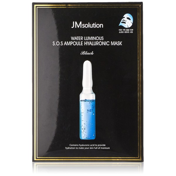 JM SOLUTION Water Luminous S.O.S Ampoule Hyaluronic Mask (1 pack, 10pcs)