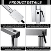 RV Table Leg, 360 Degree Rotation Detachable RV Accessories Aluminum