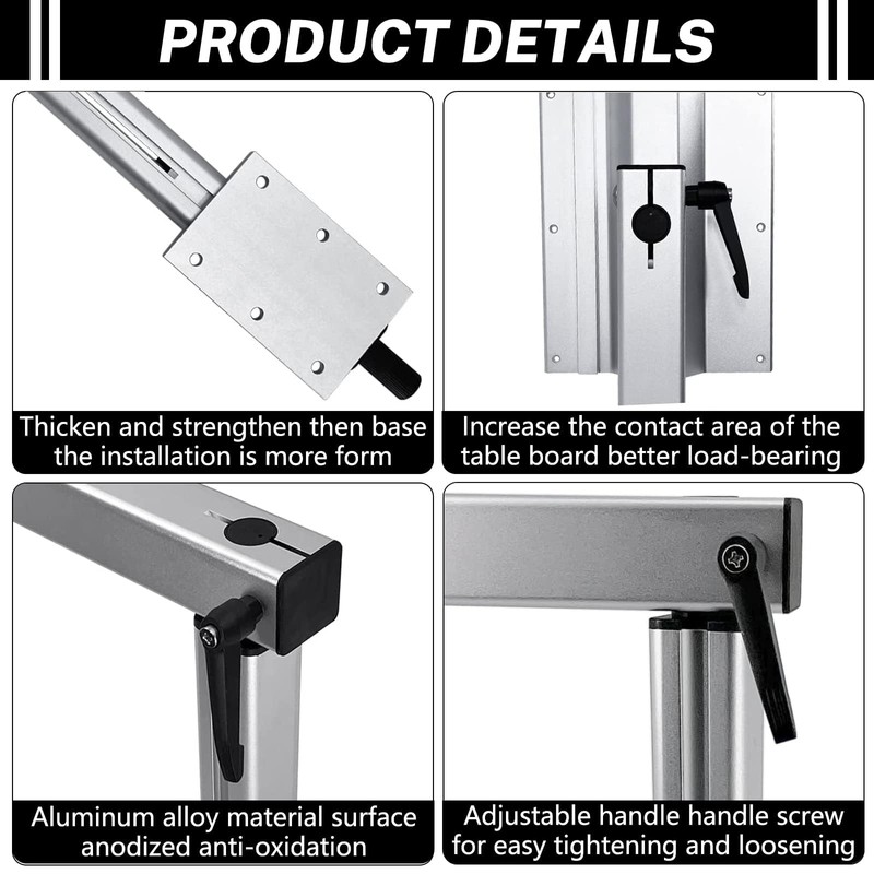 RV Table Leg, 360 Degree Rotation Detachable RV Accessories Aluminum