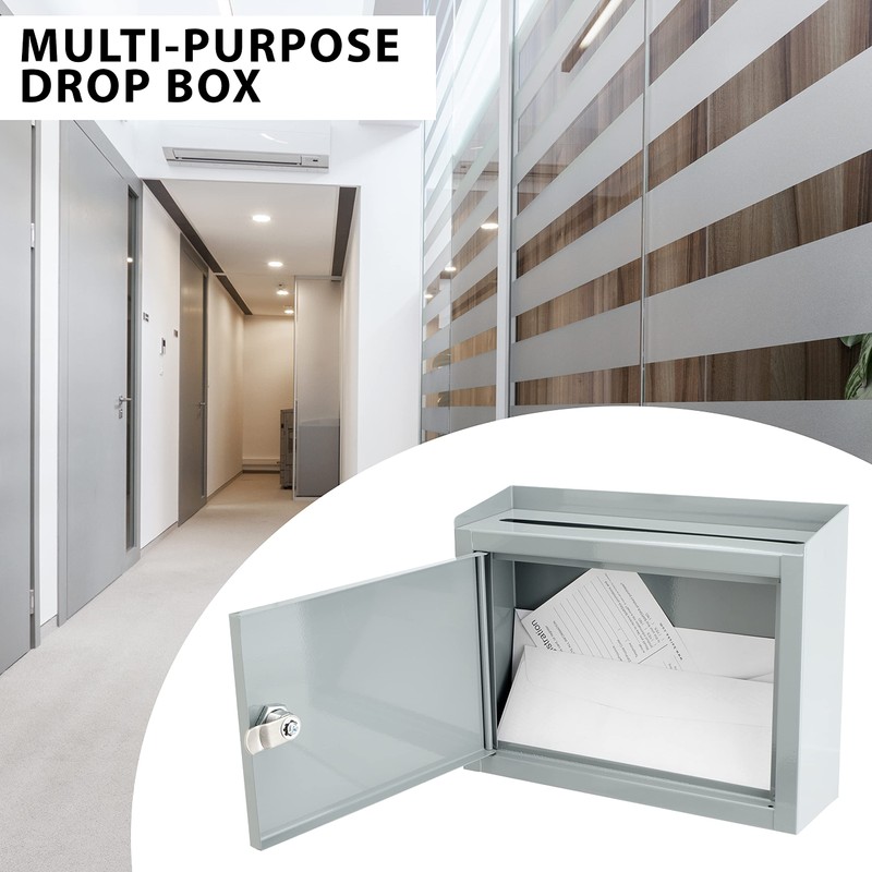 Barska Wall Mount Multi-Purpose Locking Mail Suggestion Drop Box with