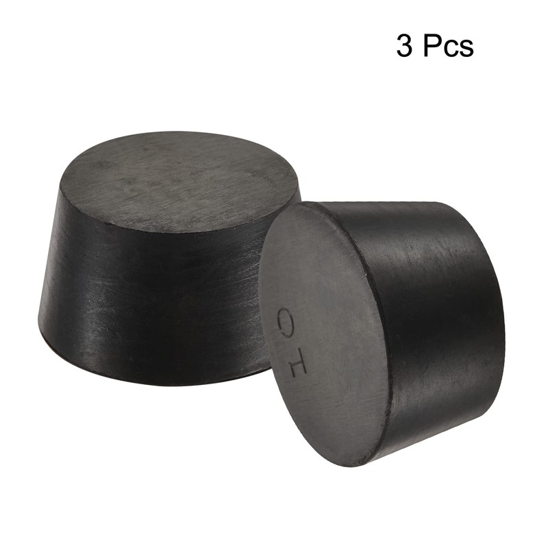 sourcing map Rubber Tapered Plug 42mm to 50mm Solid Test