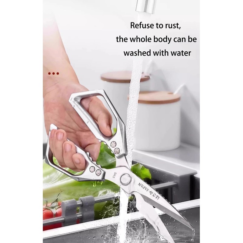 Multi-Purpose Rust Proof Kitchen Shears,Dishwasher Safe,Can be Used to Cut