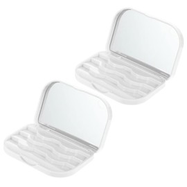 NOLITOY False Eyelash Storage Box Pcs Girl Eyelash Box for Travel Storage Magnetic Lash Holder Lightweight Lash Case