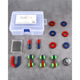 Sntieecr Labs Junior Science Magnetism Set for Experiment Education, Science Experiment Tool Physics Educational Toys for Kids Teen