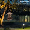 Solar Bird Feeder for Outdoors Hanging IP65 Waterproof Warm Light
