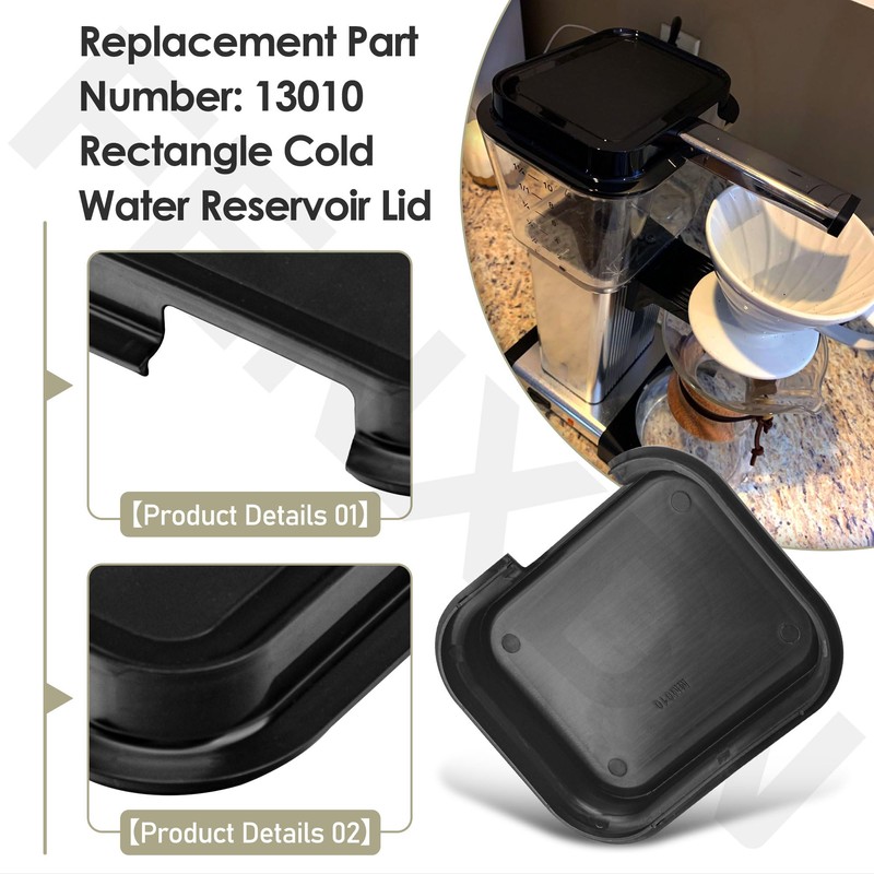 Reservoir Water Tank Lid Accessories Compatible with Technivorm Moccamaster 13010
