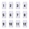 Saaifuu Set of 12 (1-12) Numbered Pinnies/Scrimmage Vest/Team Practice Jerseys