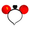 15 Diadema Orejas Mickey Luz Led Luminosa Fiesta Batucada