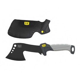 Hawk Hatchet with 2.5" Stainless Steel Blade, Rubber Overmold Handle & Nylon Sheath | Durable Corrosion-Resistant Full-Tang Small Axe for Hunting, Camping & Survival