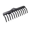 KADAX Garden Rake without Handle, Metal Garden Rake, Lawn Rake