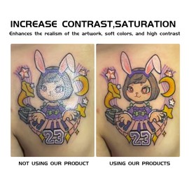 Tattoo Equipment and Supplies,Tattoo Continuous-Output-Lighting Fill Light for Tattoo Artist Gifts,Tattoo Accessories with Front & Back Clip,Tattoo Light with Stand Photography Lighting