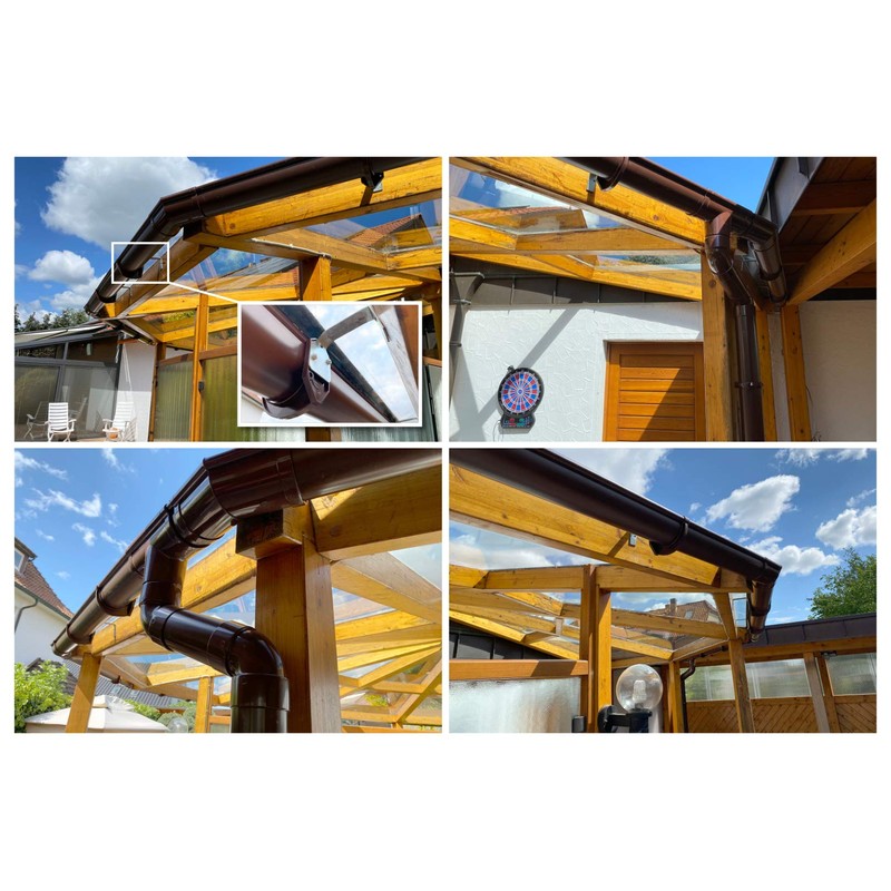 Gutter System - 90 mm Plastic PVC, Selection Components -