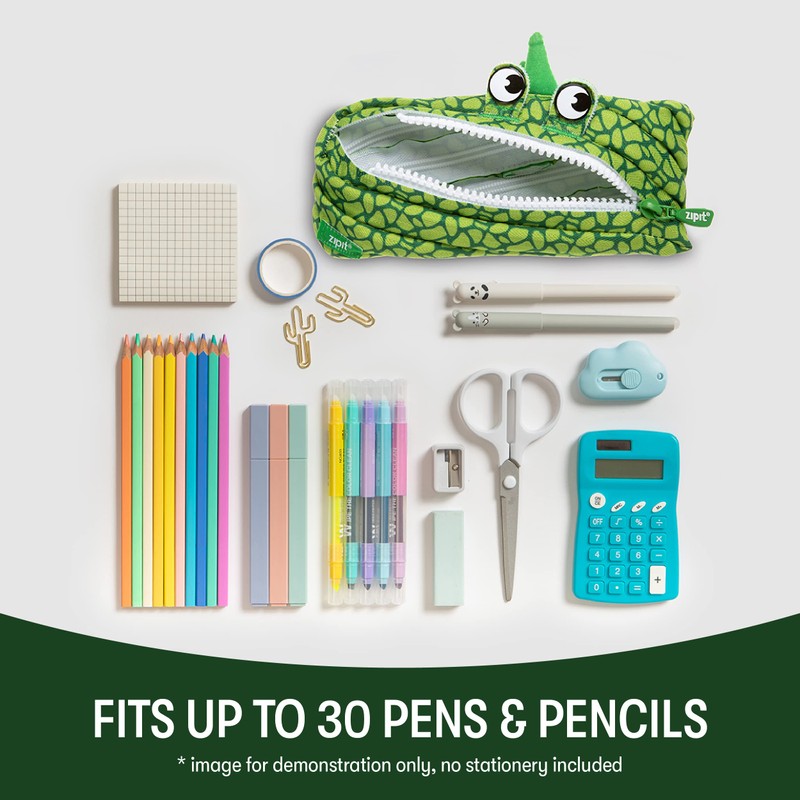 ZIPIT Dino Pencil Case for Boys | Pencil Pouch for