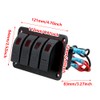 Baceyong 12V/24V 240W Car Rocker Switch Panel RV Yacht Modified