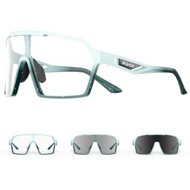 SCVCN S327 Bicycle Glasses, Self-tinting Men Women MTB Glasses Photochromic Road Bike Sunglasses Clear Sports Glasses Cycling