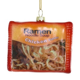 Cody Foster & Co. Ramen Noodle Blown Glass Hanging Ornament GO-8996