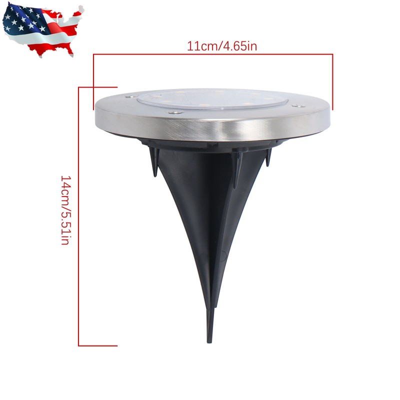 Gurdtopo 12 Pack Waterproof Warm Solar In Ground Lights Outdoor